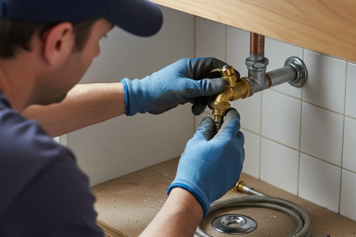 Shutoff valve and fitting work during Well Pump Repair in Chester
